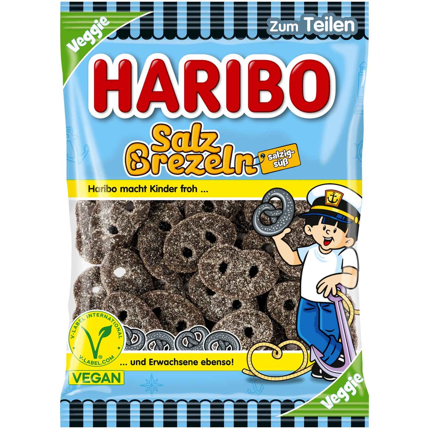Haribo Salz-Brezeln vegan 175g - Candyshop.ch