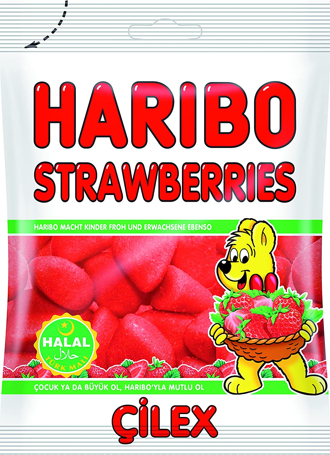 Haribo Erdbeere 80g Halal - Candyshop.ch