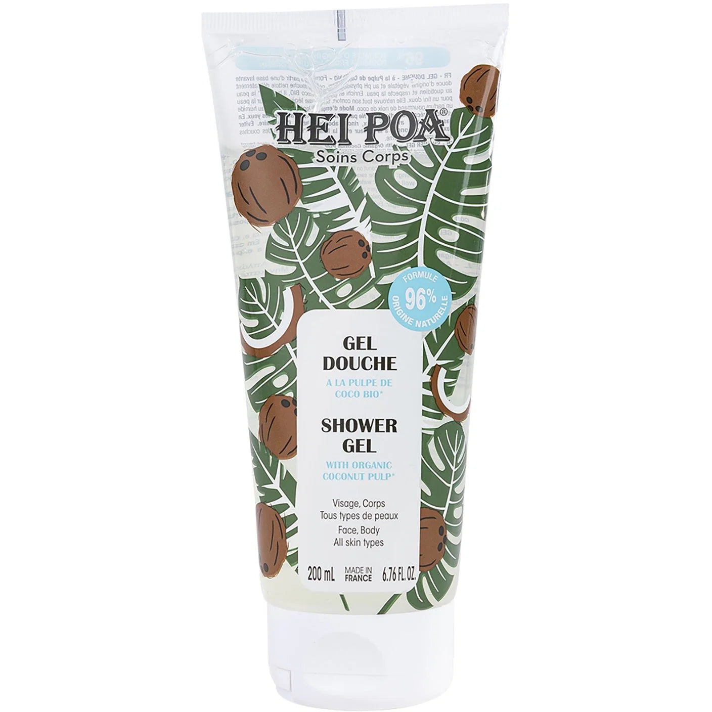 Hei Poa Duschgel Hei Poa, Coconut Pulp, Hydrating, Shower Gel, For All Skin Types, 200 ml Regular