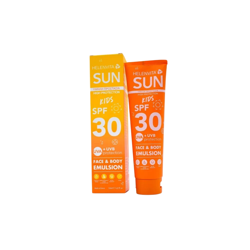 Helenvita Helenvita, Kids Sun, Feuchtigkeitsspendend, UV-Schutz, Tag, Emulsion, Für Gesicht & Körper, SPF 30, 150 ml Regular