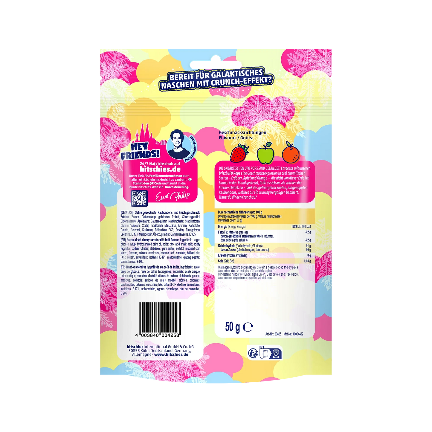 Hitschies brizzl UFO Pops Freeze Dried Candy 50g - Candyshop.ch