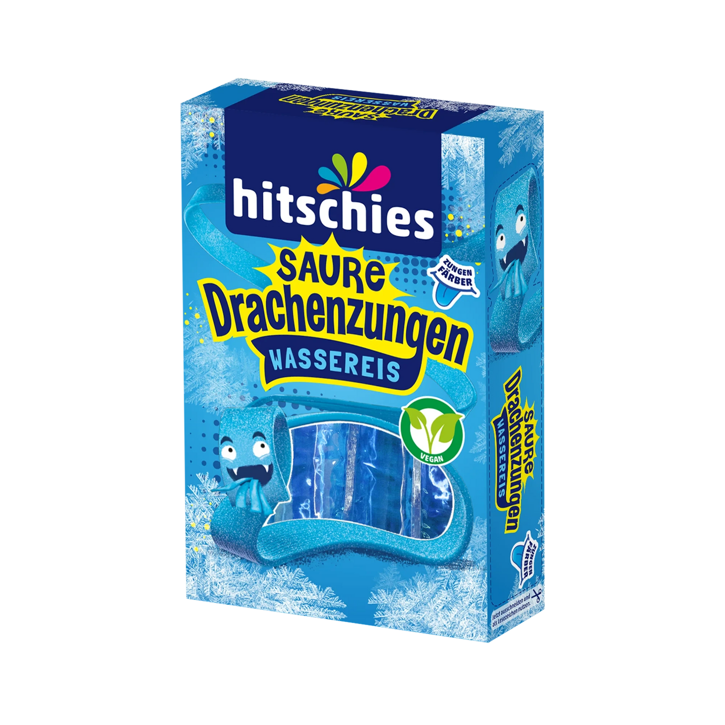 hitschies Saure Drachenzungen Wassereis Blue Edition 10x40ml - Candyshop.ch