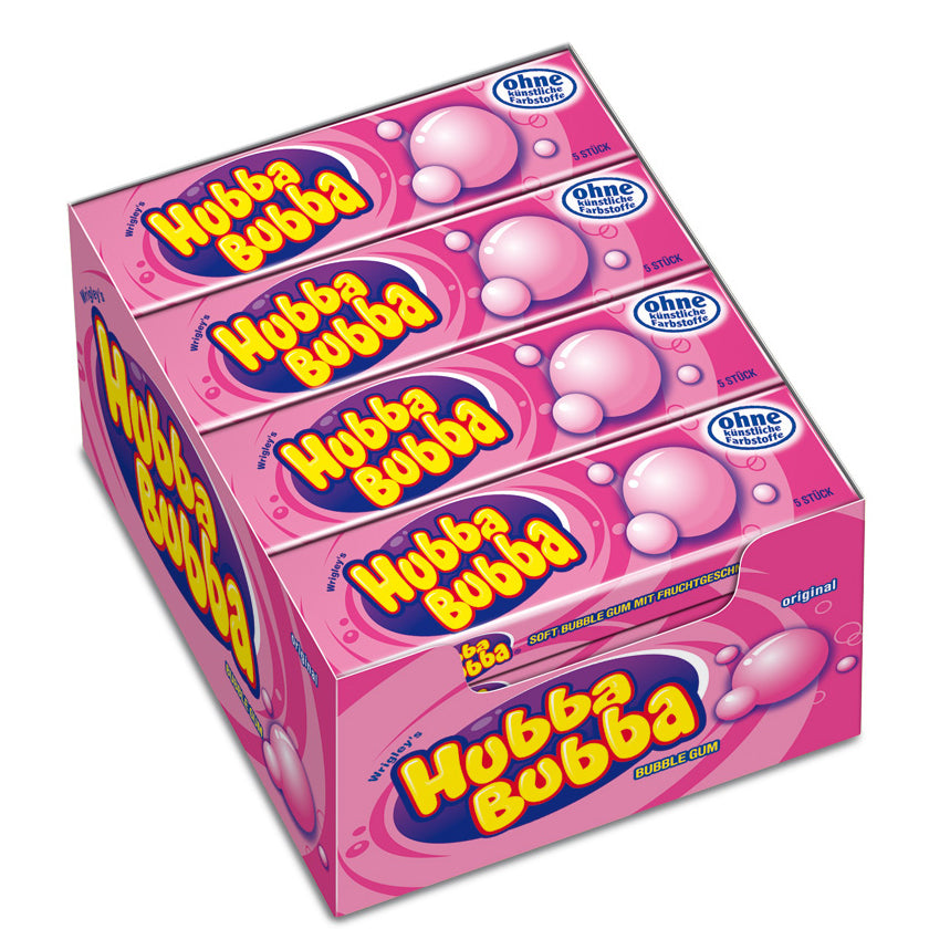 Hubba Bubba Fancy Fruit 5er 5 einzeln verpackte Kaugummis mit Tutti-Frutti-Geschmack