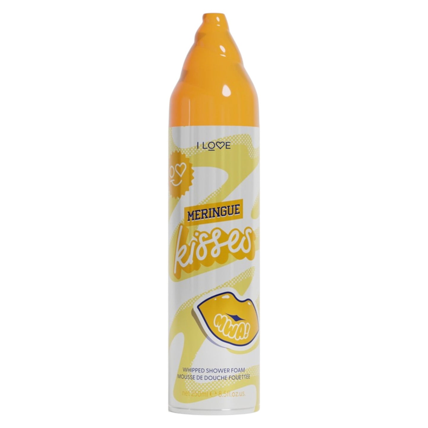I Love I Love, Meringue Kisses, Vegan, tierversuchsfrei, Feuchtigkeitsspendend, Duschschaum, 250 ml Regular