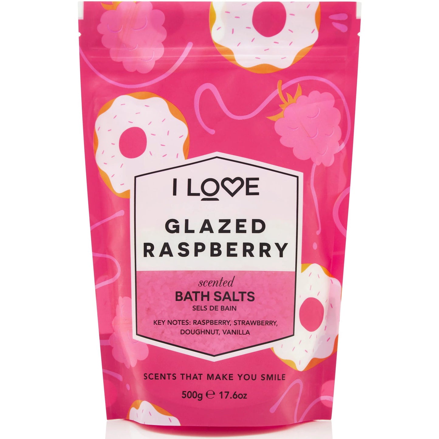 I Love I Love, Signature Collection, Glasierte Himbeere, Badesalz, 500 g Regular