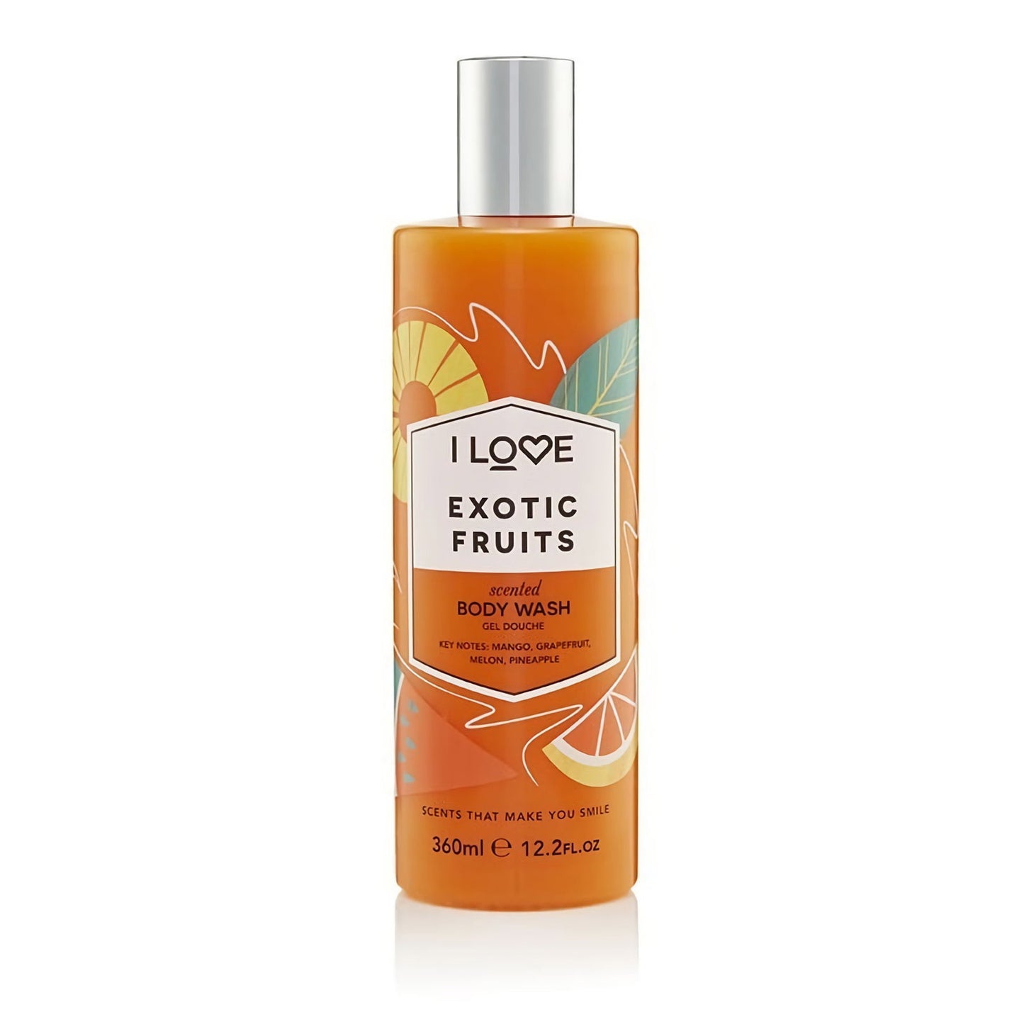 I Love I Love, Signature Collection, Parabenfrei, Reinigung, Exotische Früchte, Duschgel, 360 ml Regular