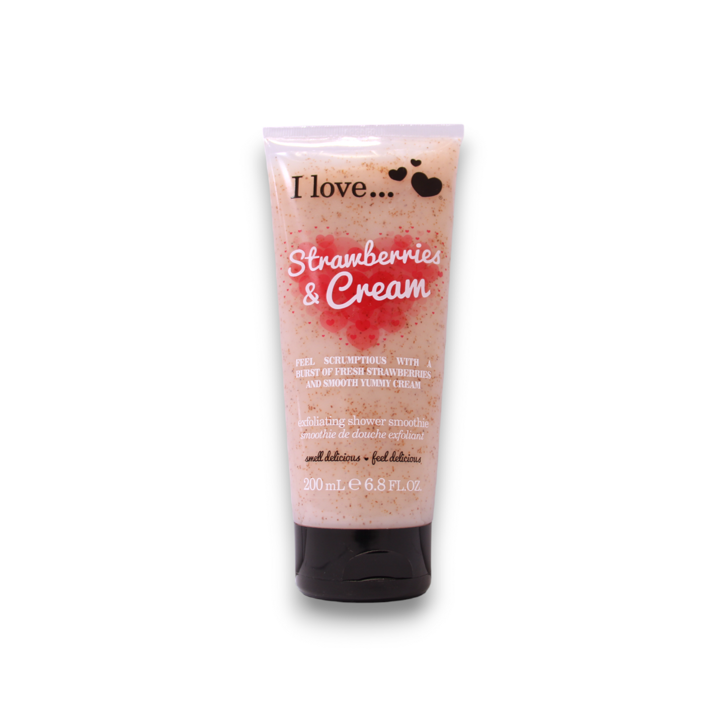 I Love I Love, Strawberries & Cream, Peeling, Duschgel, 200 ml Regular