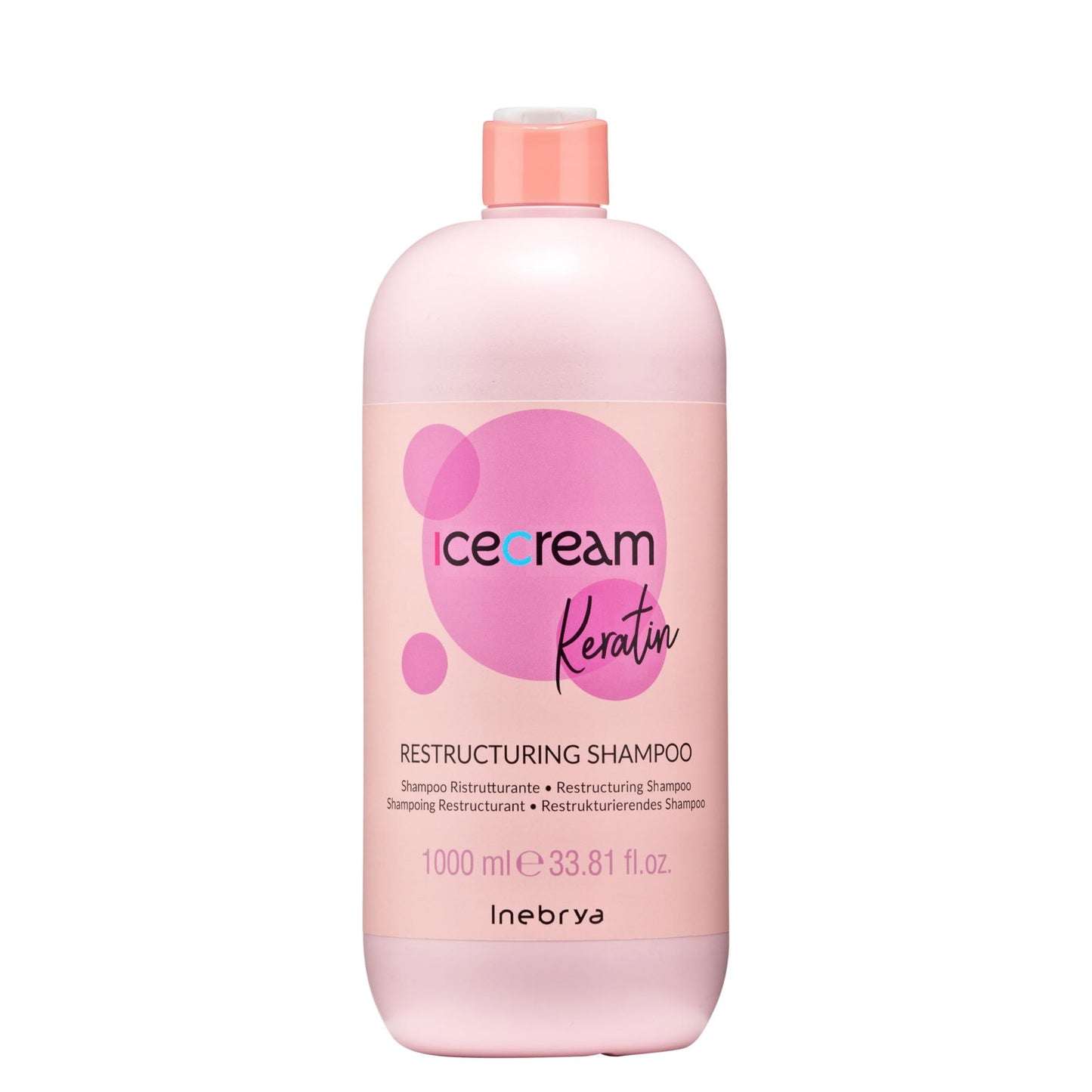 Inebrya Haarshampoo Inebrya, Ice Cream Keratin, Hair Shampoo, Restructuring, 1000 ml Regular