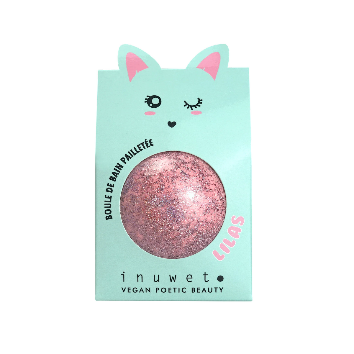 Inuwet Inuwet, Lilas, Hydratisierend, Floral, Badebombe, 120 g Regular