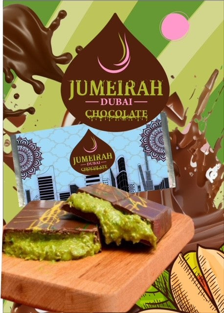 Jumeirah Dubai Chocolate Luxuriöse Dubai Schokolade 75g - Candyshop.ch