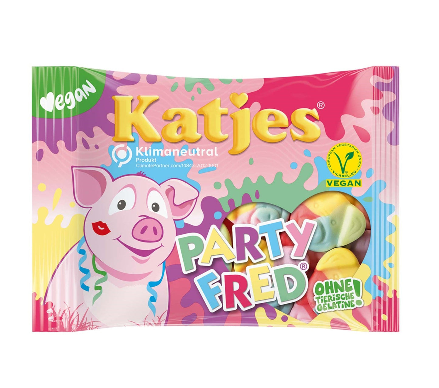 Katjes Party Fred 175g Schaumzucker. Für Vegetarier geeignet. - Candyshop.ch