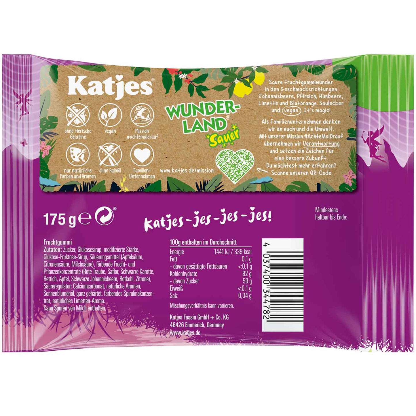 Katjes Wunderland Sauer 175g - Candyshop.ch