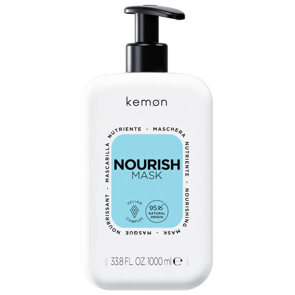 Kemon Kemon, Nourish Nourishing, Haarbehandlungs-Crememaske, Hydratisierend, 1000 ml Regular