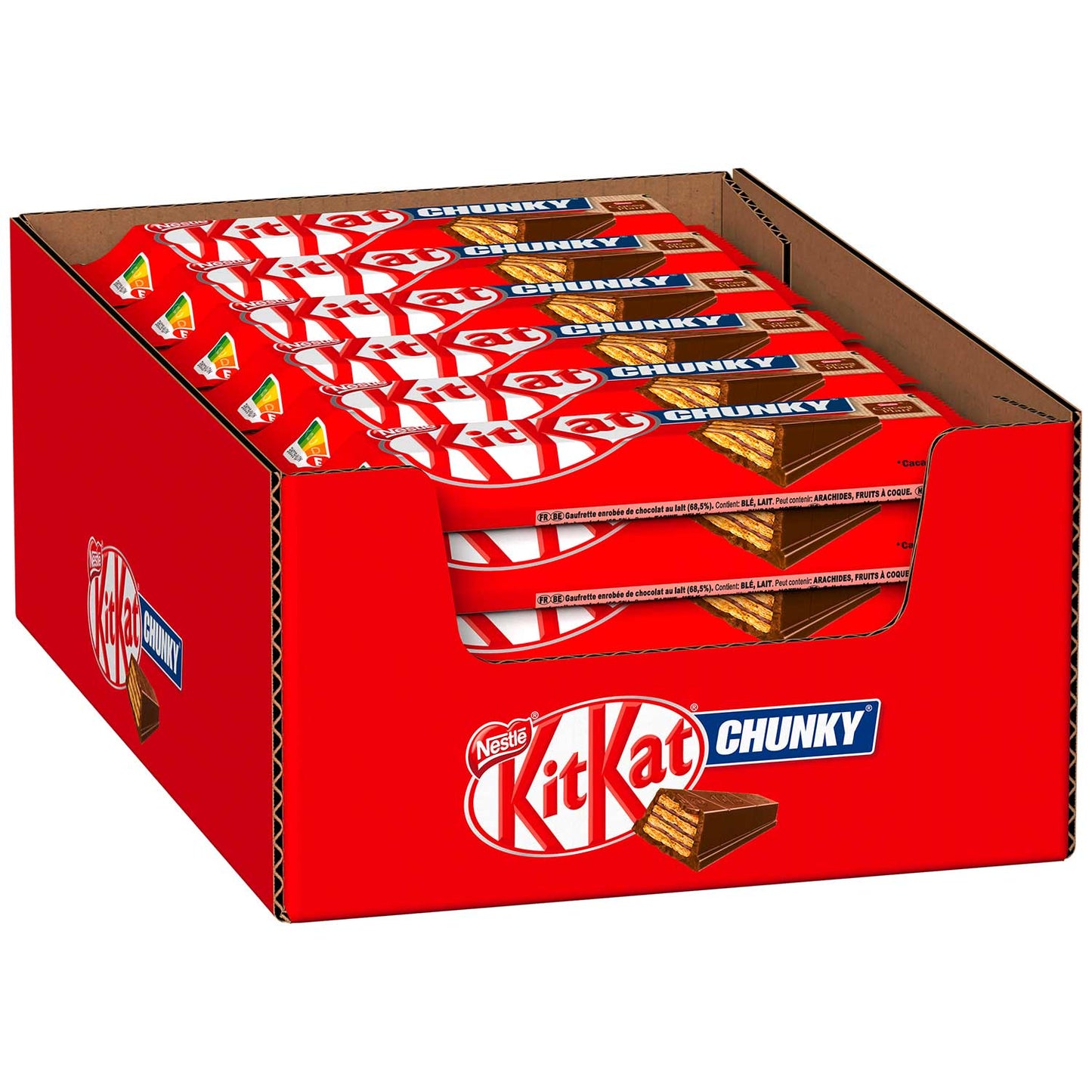 KitKat Chunky Classic 24×40g mit 24 Knusperwaffel Riegeln
