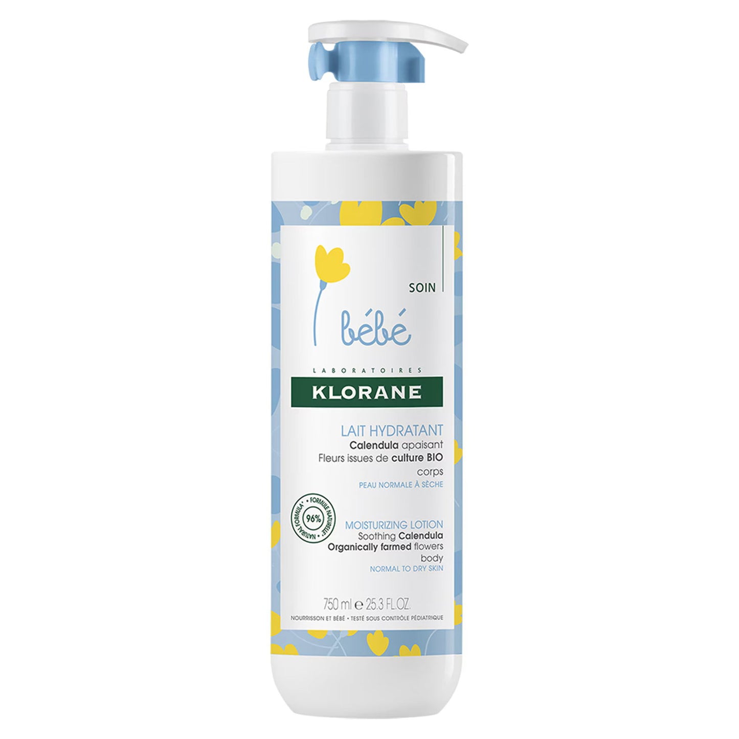 Klorane Klorane, Bebe, Ringelblume, Feuchtigkeitsspendend, Körpermilch, 750 ml Regular