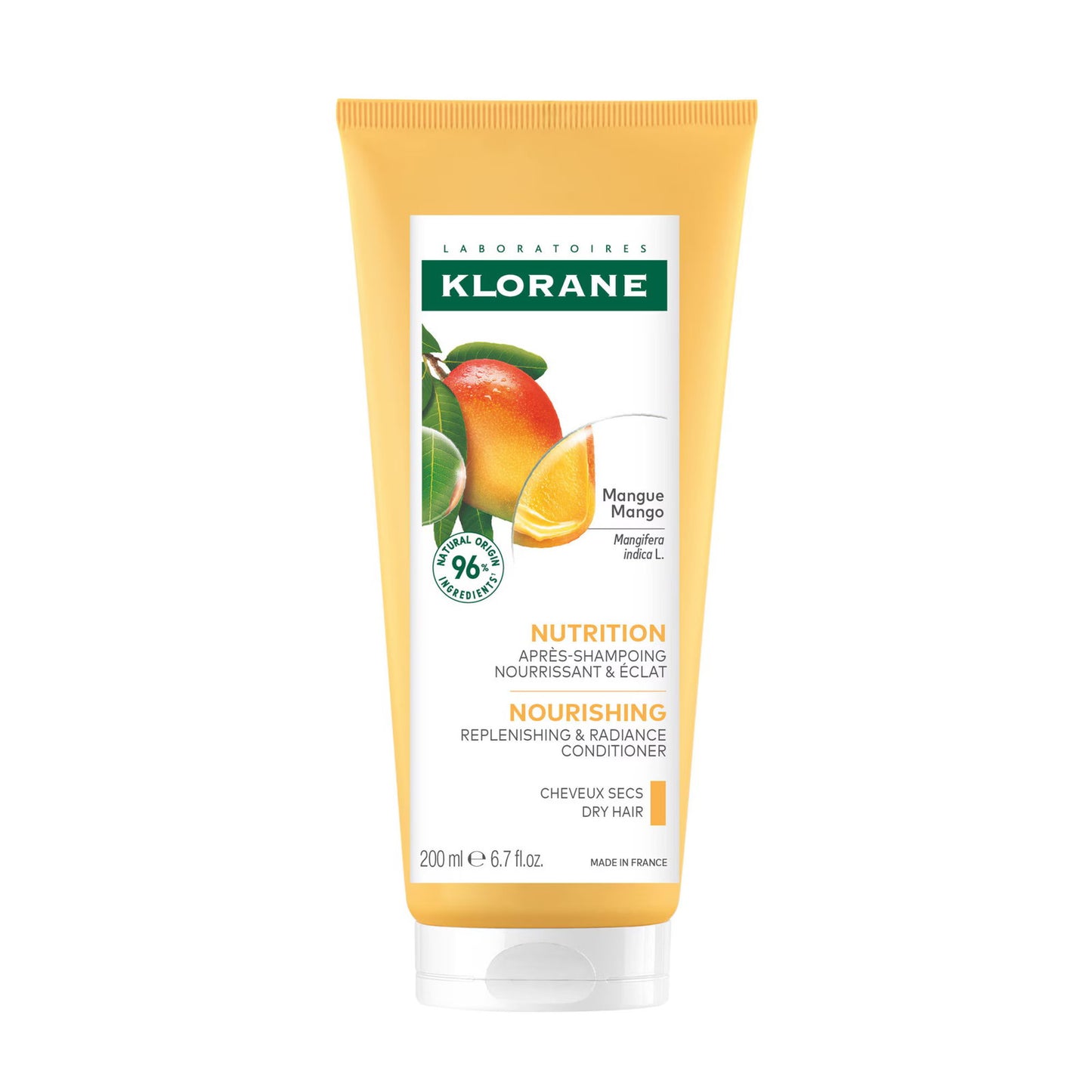 Klorane Klorane, Mango Butter Nutrition, Mango, Haarspülung, Zur Nahrung, 200 ml Regular