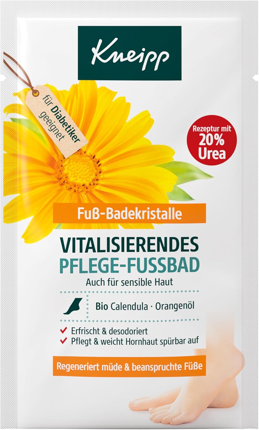 Kneipp Kneipp, Foot Care, Calendula Flower, Entspannend, Badesalz, 40 g Regular