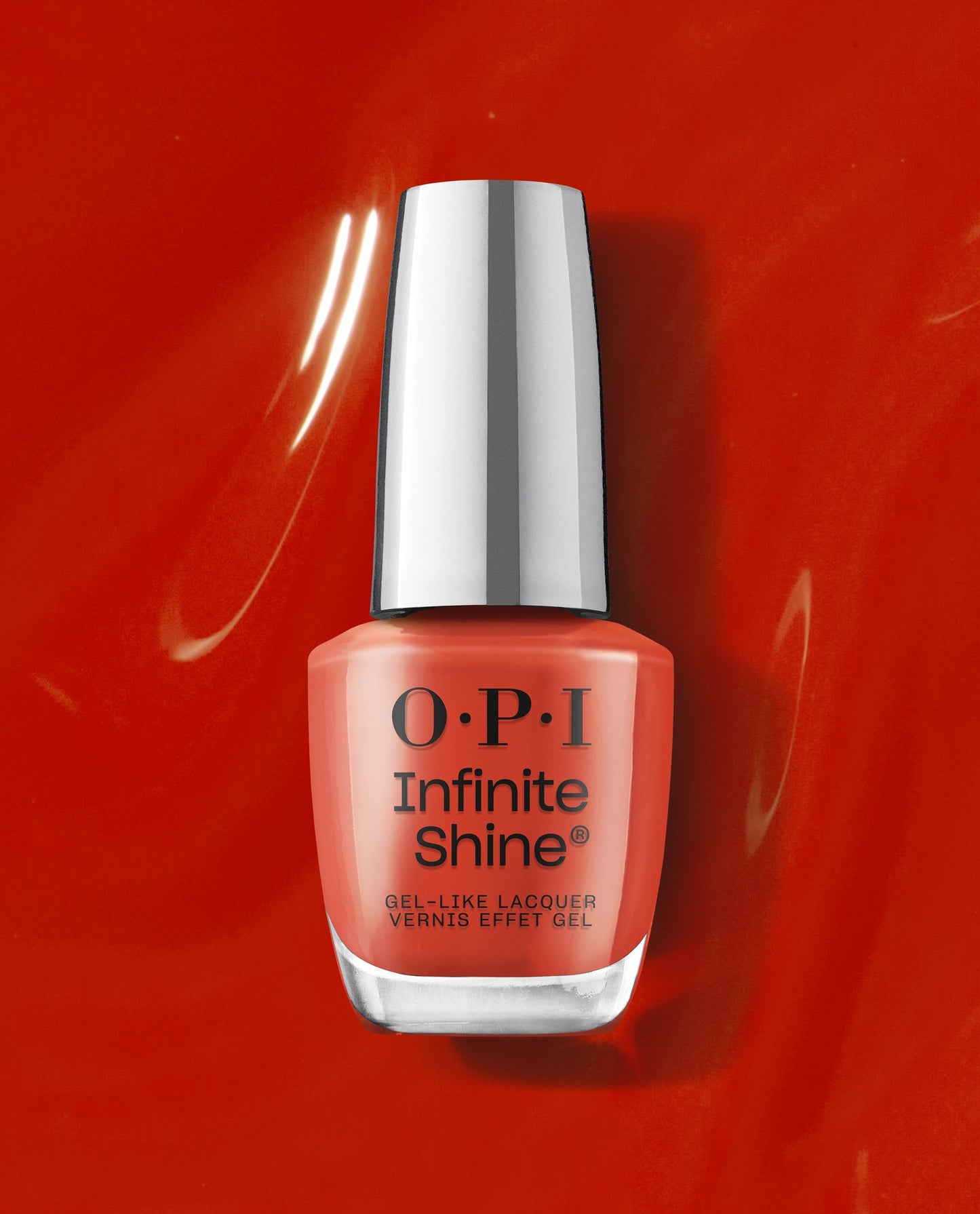 Opi Infinite Shine Esmalte De Uñas De Larga Duración Efecto Gel Knock 'em Red 15ml