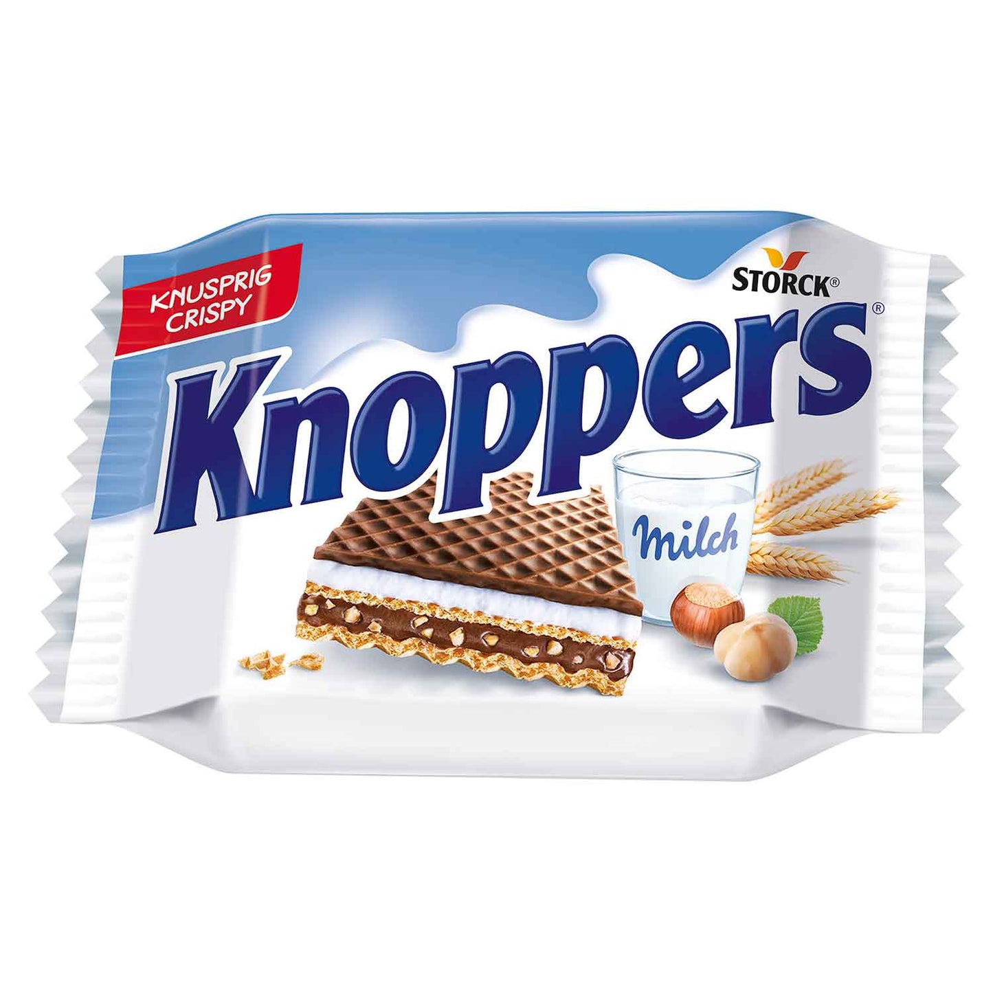 Knoppers 24er Waffelschnitten mit Milch und Nougatcreme Füllung