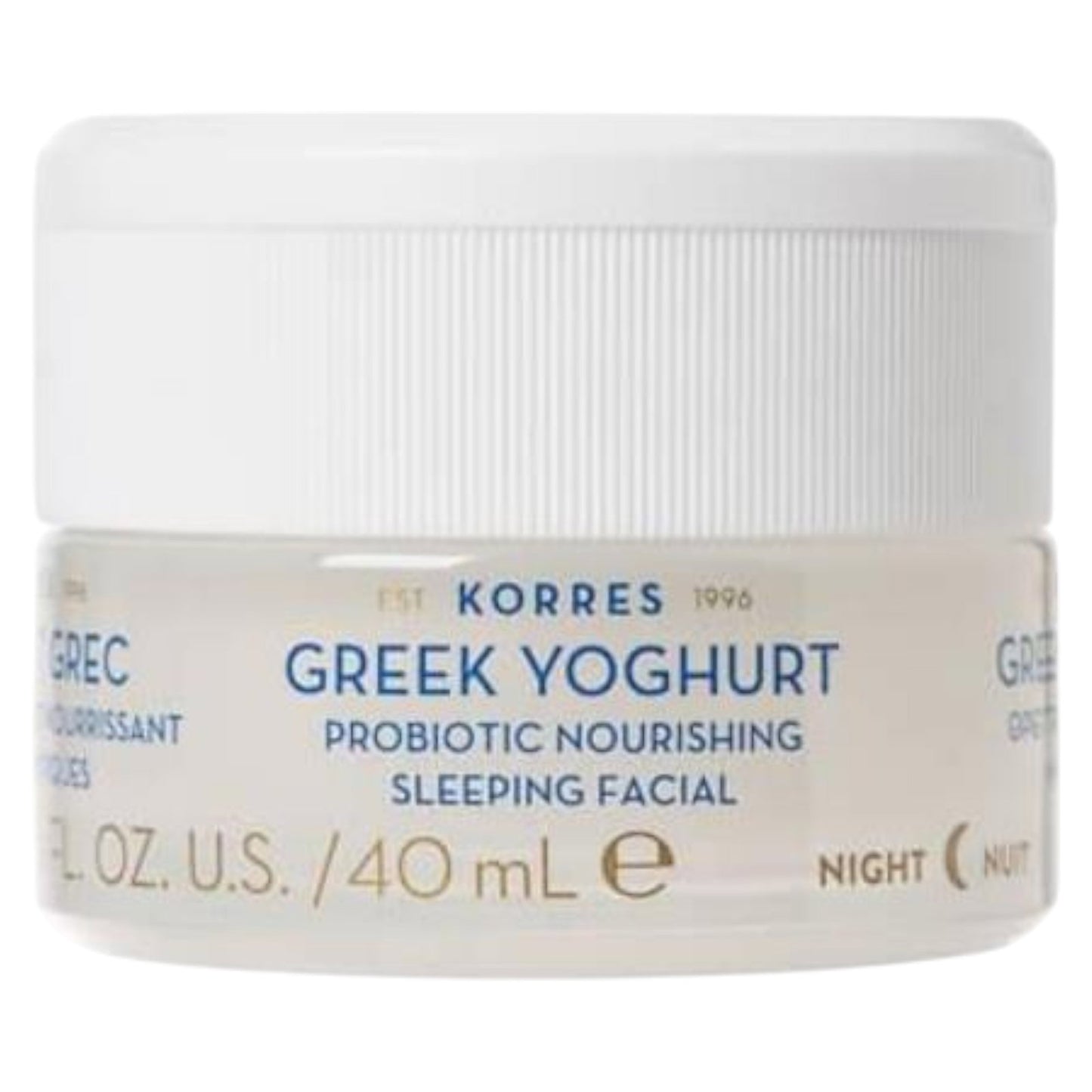 Korres Korres, Greek Yoghurt Probiotic, Nährend, Körpercreme, Für das Gesicht, In der Nacht, 40 ml Regular