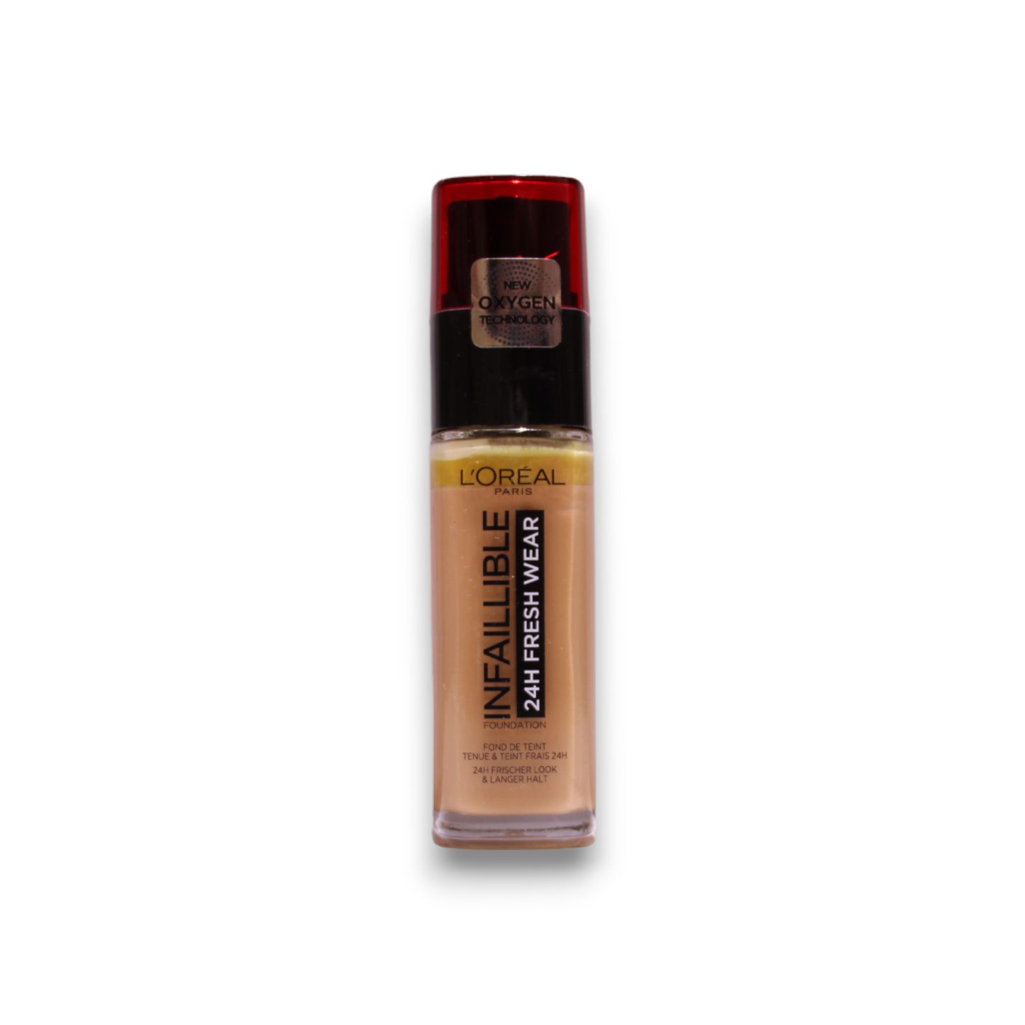L`Oreal Paris L'Oreal Paris, Infaillible 24h Fresh Wear, Ganztägiges Tragen, Flüssige Grundierung, 300, Bernstein, SPF 25, 30