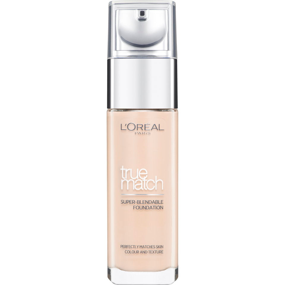 L`Oreal Paris L'Oreal Paris, True Match, Natürliches Finish, Flüssige Grundierung, 2.R/2.C, Rose Vanille, LSF 17, 30 ml Regul