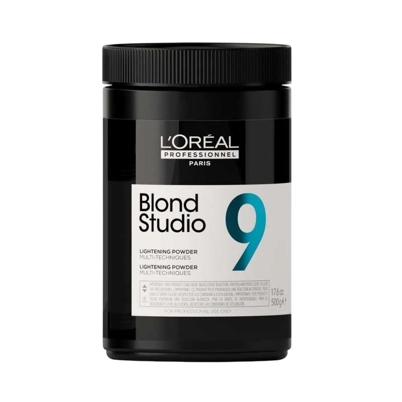 L`Oreal Professionnel L'Oreal Professionnel, Blond Studio 9, Aufhellen, Haaroxidationspulver, 500 g Regular