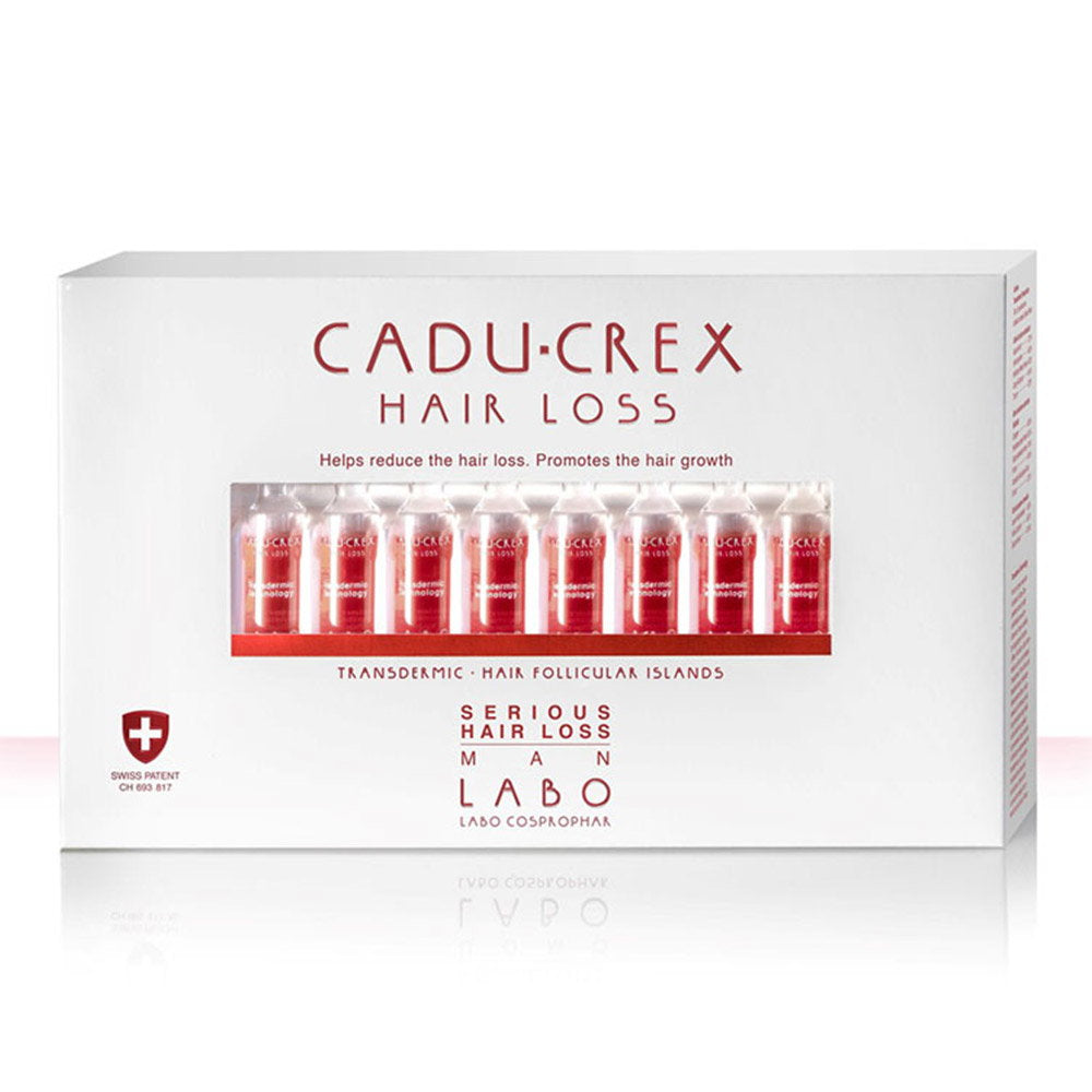 Labo Suisse Labo Suisse, Cadu-Crex Severe Stage, Gegen Haarausfall, Ampullen Behandlungsserum, Für die Kopfhaut, Für Männer,