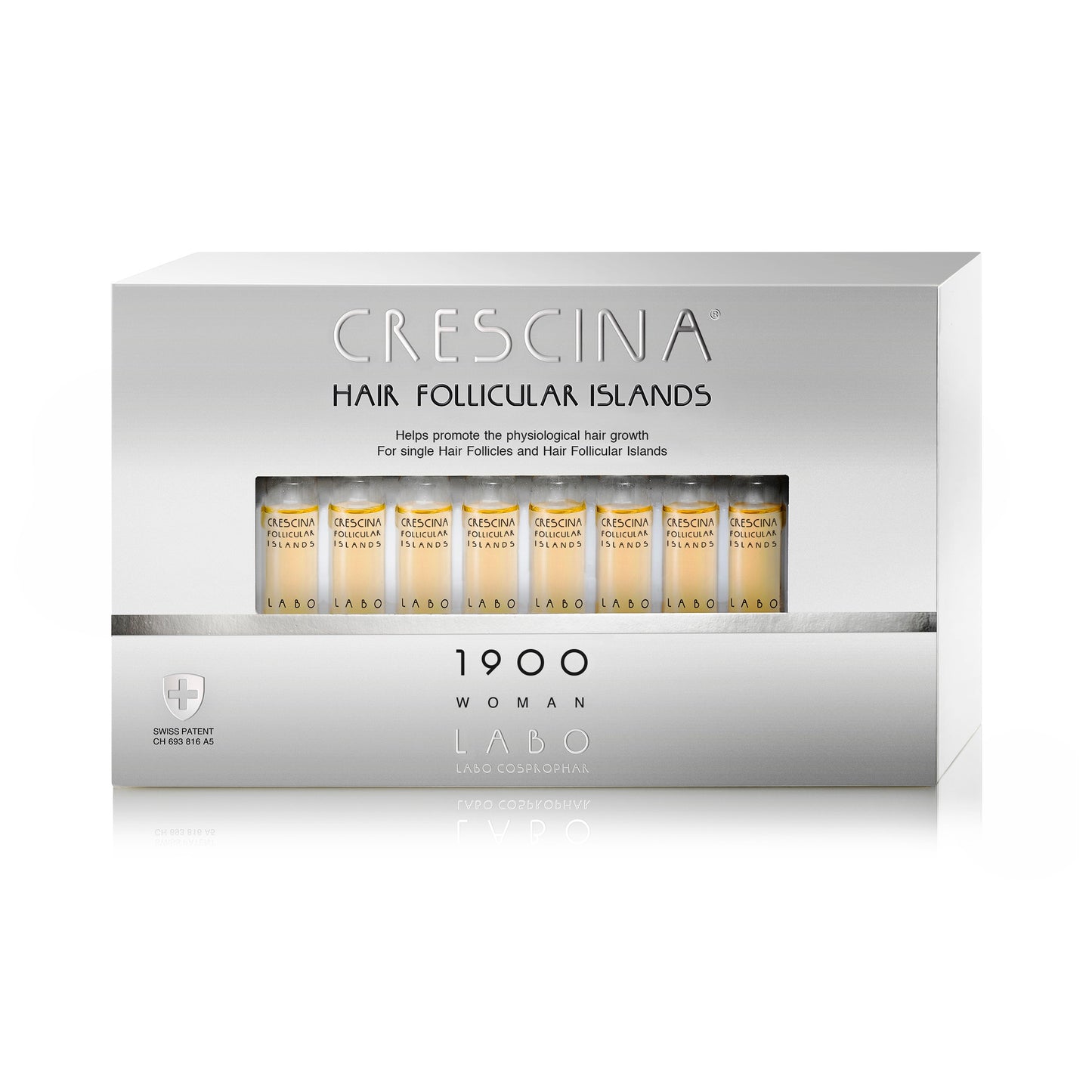 Labo Labo, Crescina Follicular Islands 1700, Zur Wachstumsstimulation, Ampullen Behandlungsserum, Für die Kopfhaut, Für Fraue