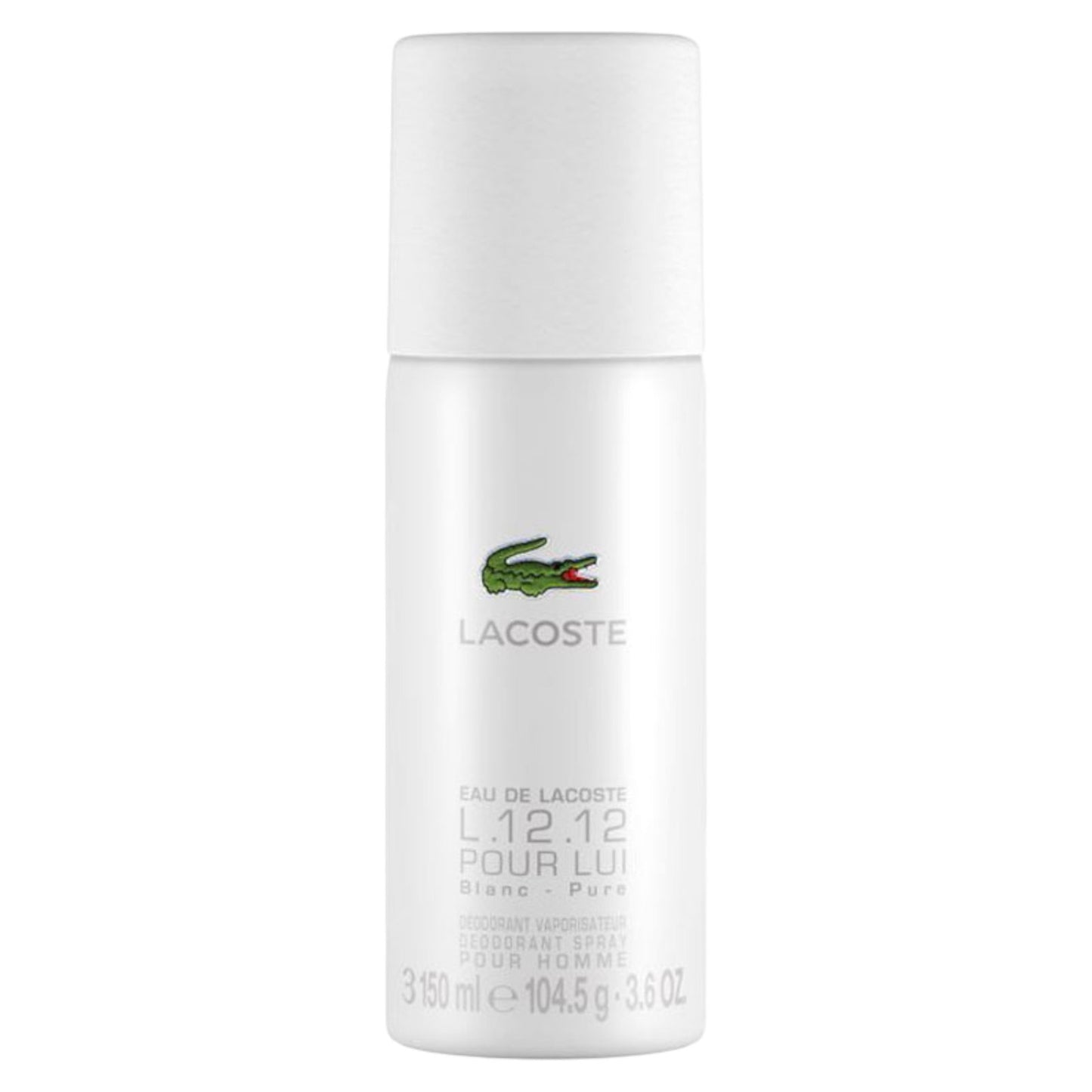 Lacoste Lacoste, Eau de Lacoste L.12.12 Blanc, Deodorant Spray, Für Männer, 150 ml Regular
