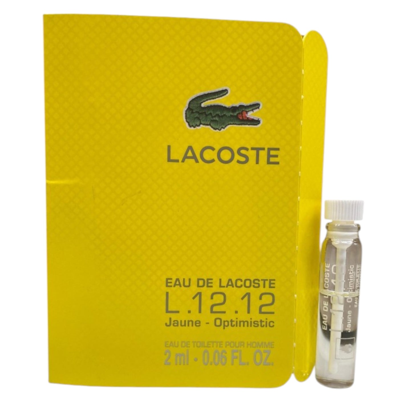 Lacoste, Eau de Lacoste L.12.12 Jaune - Optimistic, Eau de Toilette, Für Männer, 2 ml Fläschchen