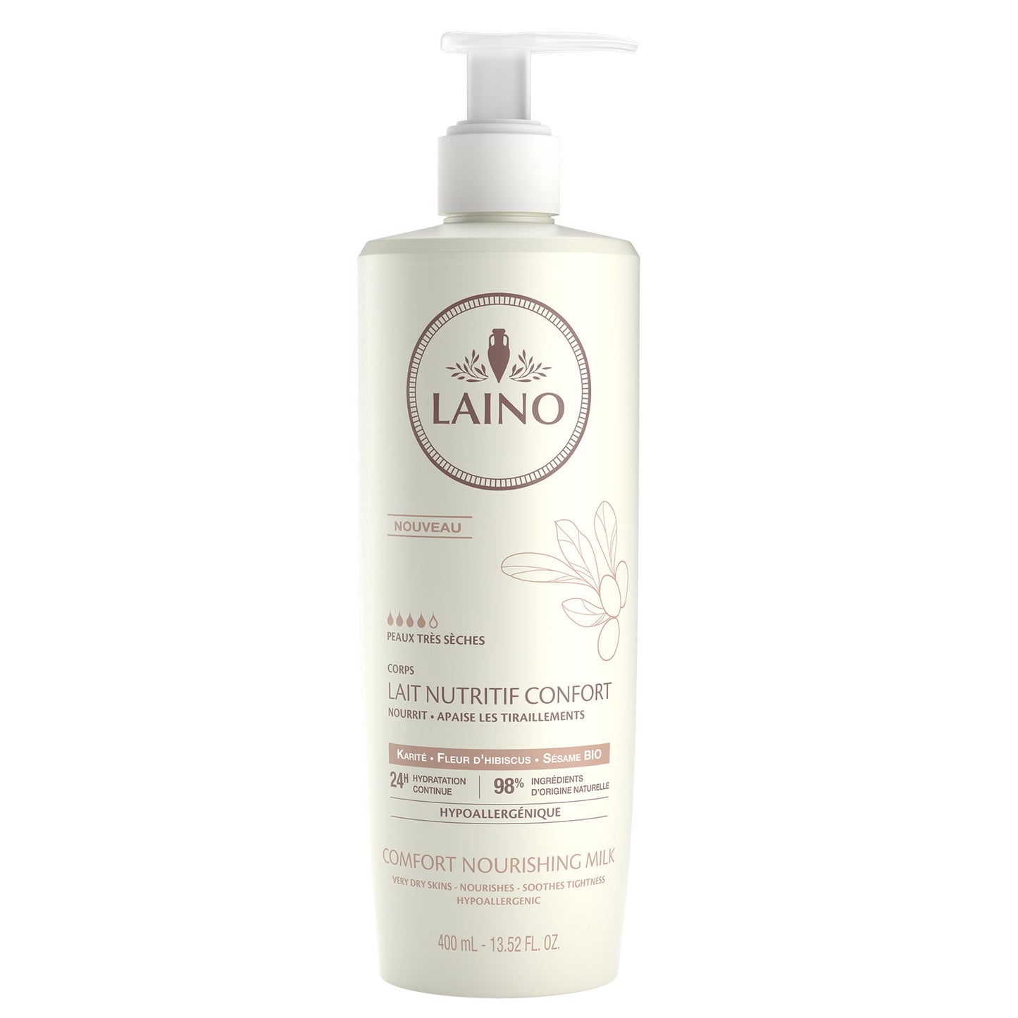 Laino Laino, Laino, Karité, Nährend, Körpermilch, 400 ml Regular