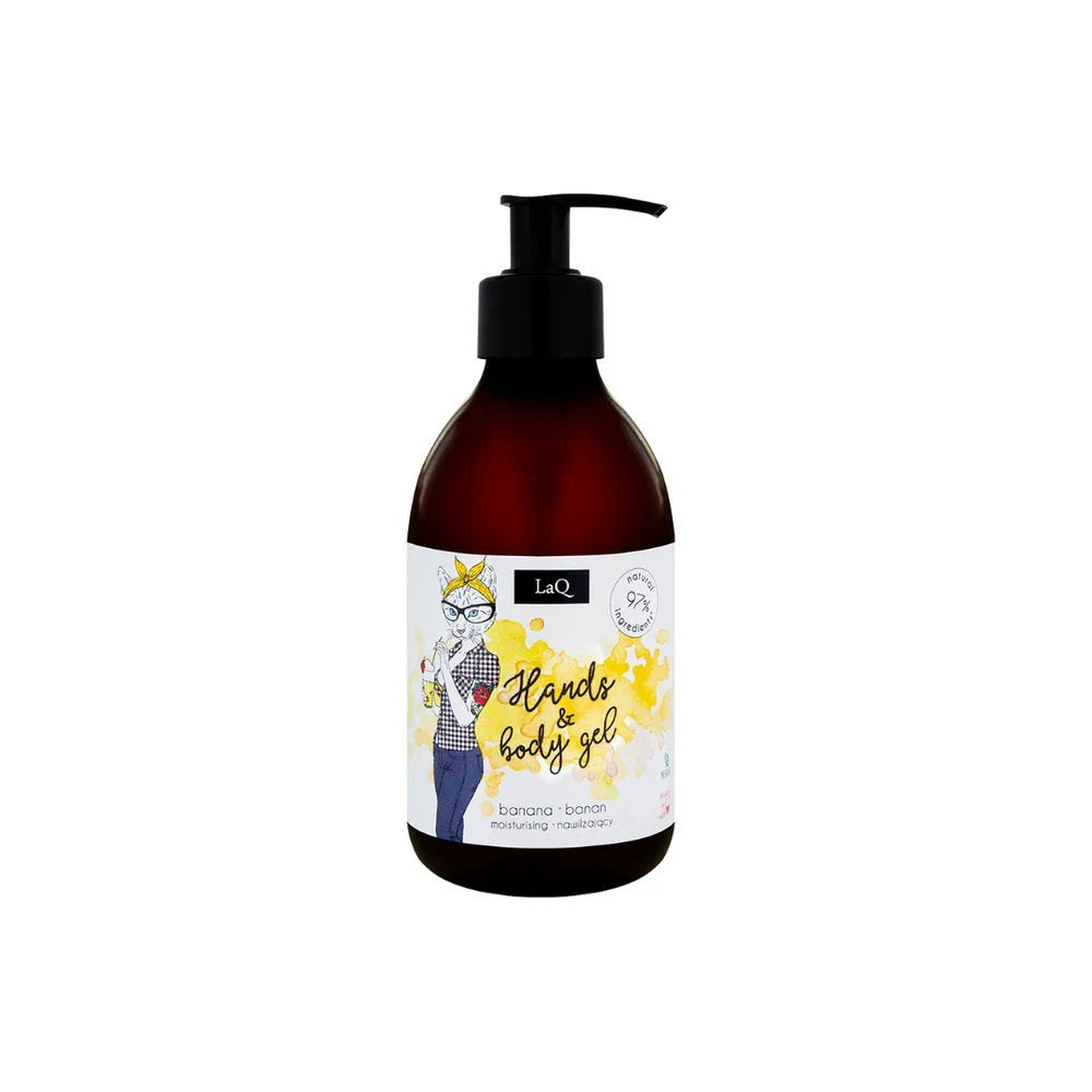 LaQ LaQ, Banana, Reinigung und Hydratisierung, Duschgel, Sensibel, 300 ml Regular