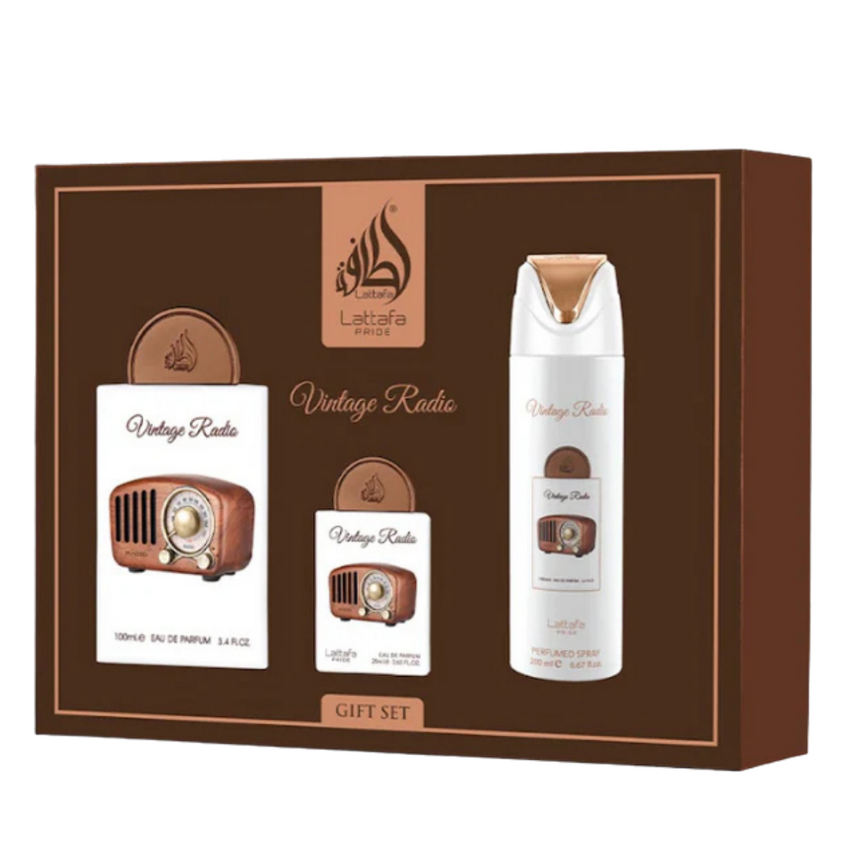 Lattafa - Vintage Radio Giftset 3 Set