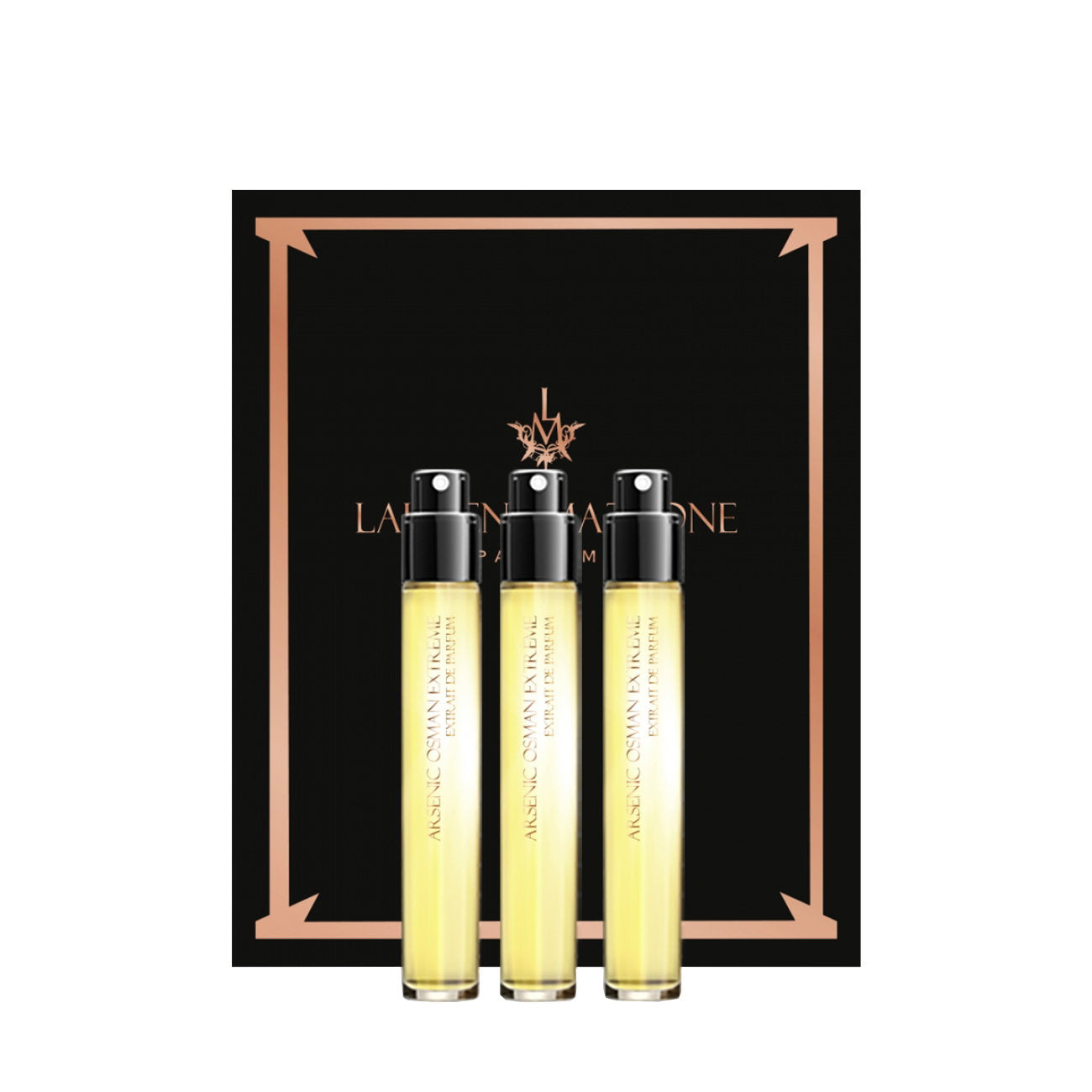 Laurent Mazzone Set Trio, Laurent Mazzone, Arsenic Osman Extreme, Parfumextrakt, Unisex, 3 stk, 15 ml *Miniatur Miniature