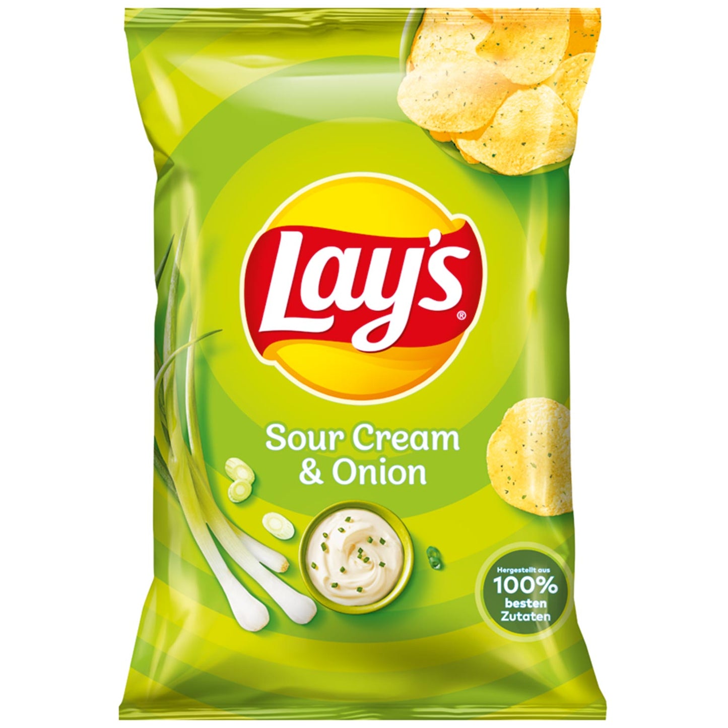 Lay´s Lay's Sour Creme & Onion 150g Kartoffelchips mit Sauerrahm Zwiebel Geschmack