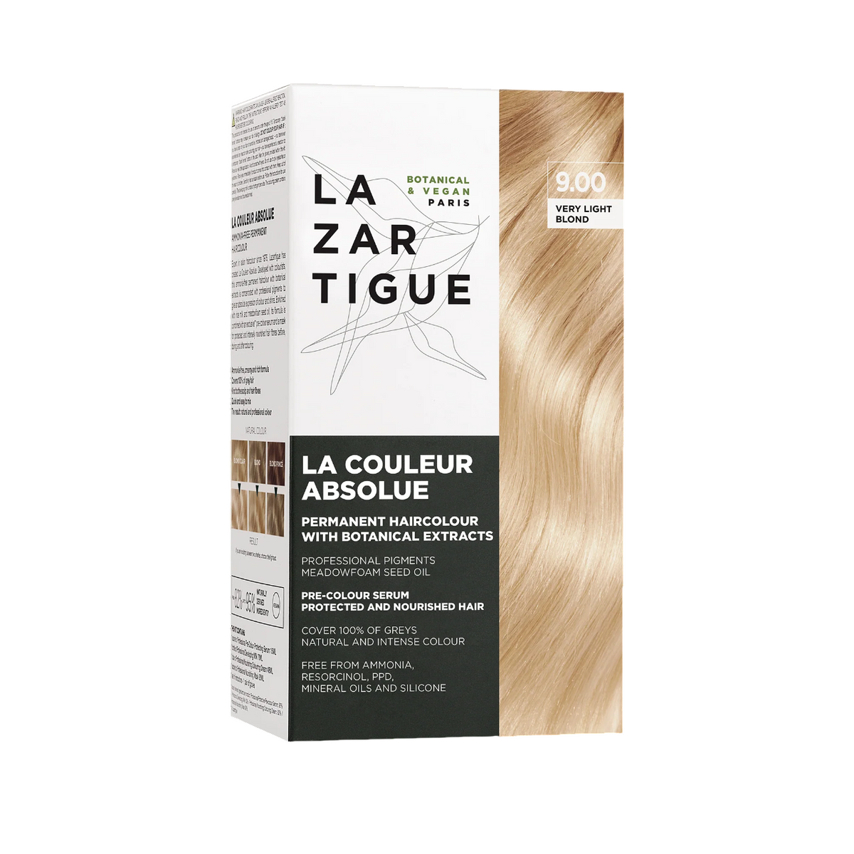 Lazartigue Lazartigue, La Couleur Absolue, Permanente Haarfarbe, 9.00 Very Light Blonde, 143 ml Regular