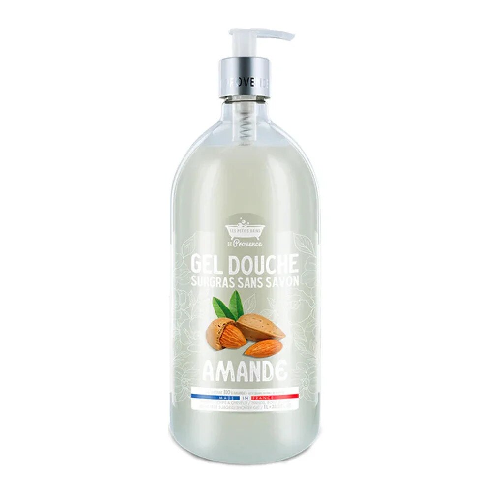 Les Petites Bains de Provence Almond Duschgel 1000 ml – Sanfte Pflege für empfindliche Haut