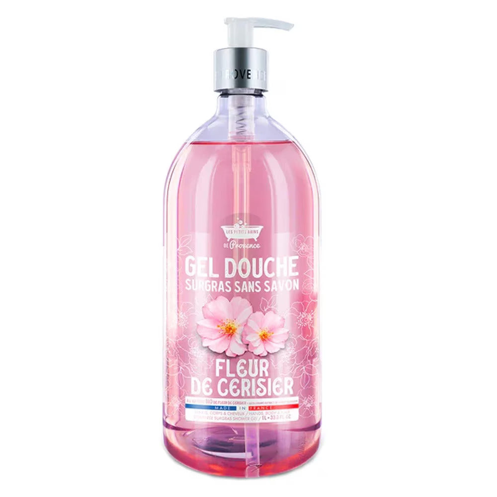 Les Petites Bains de Provence Cherry Blossom Duschgel 1000 ml – Sanft zur empfindlichen Haut