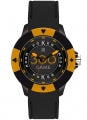 LIGHT TIME Mod. POKER - Black / Orange L147GS Only Time Armbanduhr 41 mm Schwarz ansicht-2