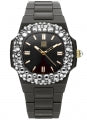 LIGHT TIME VELVET NAUTILUS - Black Clear Strass L512-NE-1 Armbanduhr 42 mm Schwarz ansicht-2