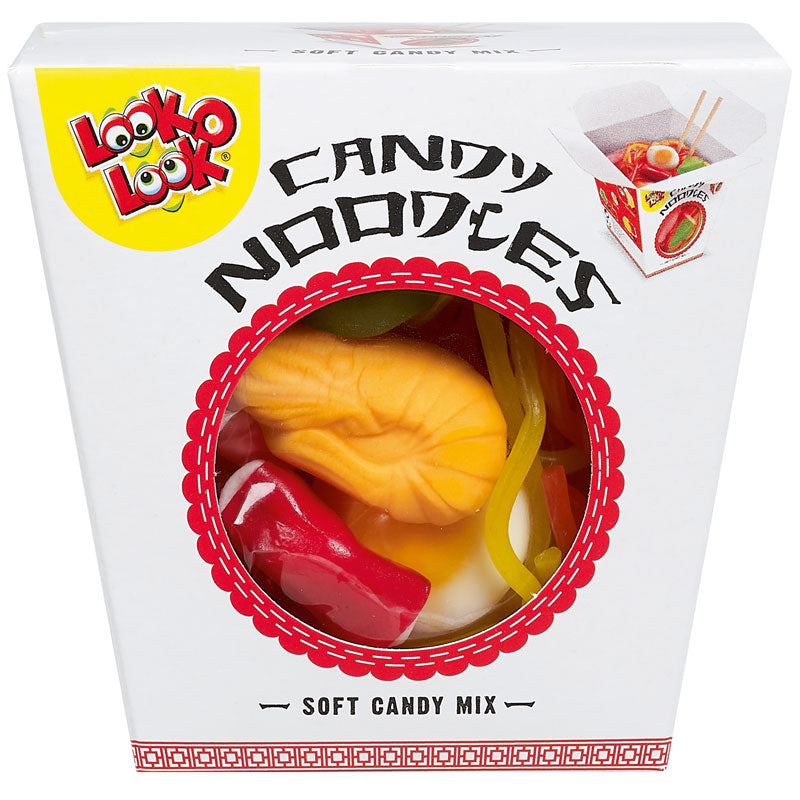 Look-o-Look Candy Noodles Nudeln aus Fruchtgummi Schaumzucker 110g