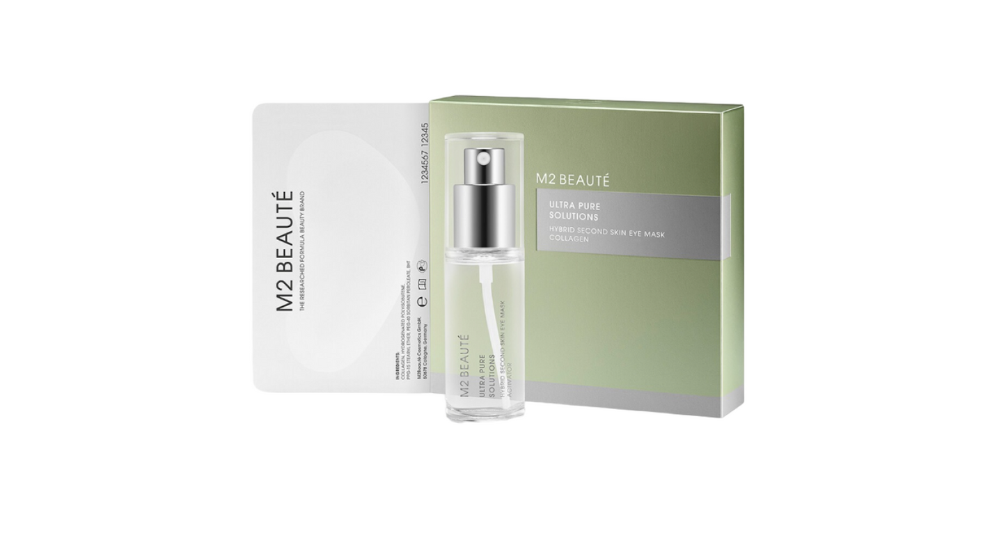 M2 Beaute Ultra Pure Solutions Kollagen Augencreme-Maske – 7 Stück für intensive Feuchtigkeit