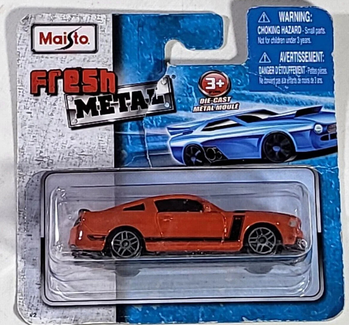 Maisto Maisto, Fresh Metal Miniature, Ford Mustang Boss 302, Spielzeugauto, 11652, Dunkelrot, 1:64, 3+ Regular