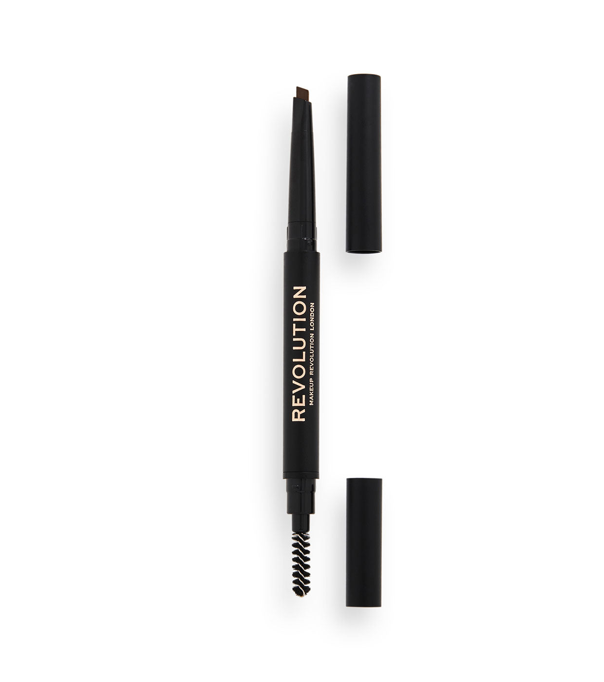 Makeup Revolution Makeup Revolution, Duo Brow Definer, Augenbrauencreme-Stift & Bürste 2-in-1, Mittelbraun, 0.25 g Regular