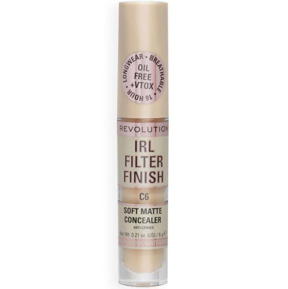 Makeup Revolution Makeup Revolution, IRL Filter Finish, Dunkle Flecken abdecken, Creme-Concealer, C6, 6 g Regular
