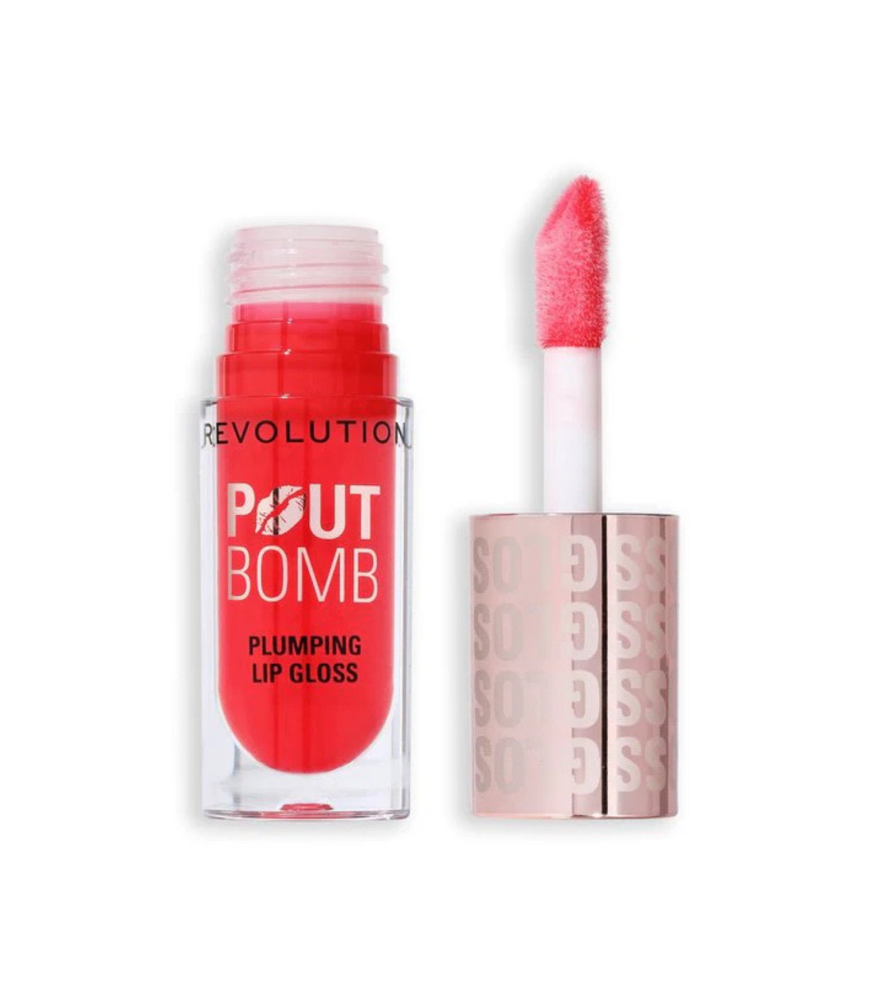 Makeup Revolution Makeup Revolution, Pout Bomb, Auffüllen, Lipgloss, Cherry Sheer Red, 4.6 ml Regular