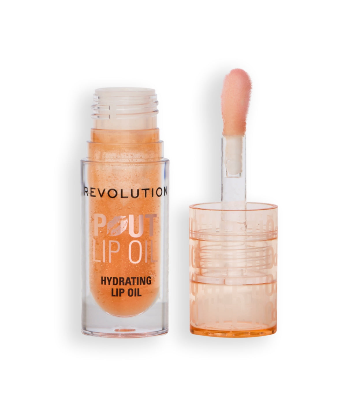 Makeup Revolution Makeup Revolution, Pout, Vegan, Glänzend, Lippenöl, Honey Shimmer, 4 ml Regular