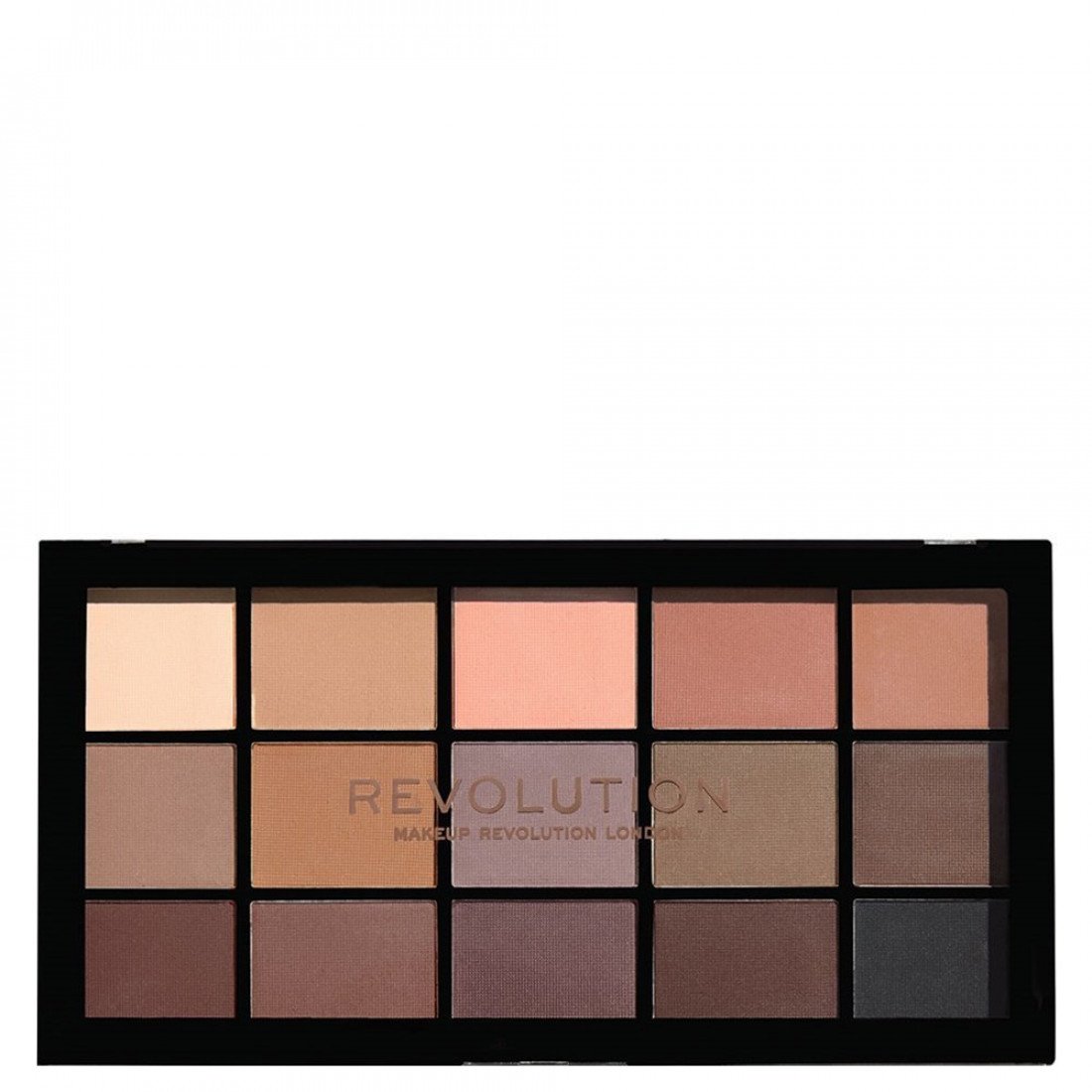 Makeup Revolution Makeup Revolution, Reloaded Palette, Lidschattenpalette, Grundmattierungen, 15x, 1.1 g Regular