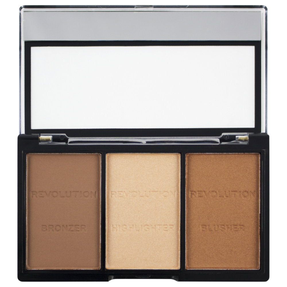 Makeup Revolution Makeup Revolution, Ultra Sculpt & Contour, Konturpalette, C04 Ultraleicht/Mittel, 3 Schattierungen, 11 g Re